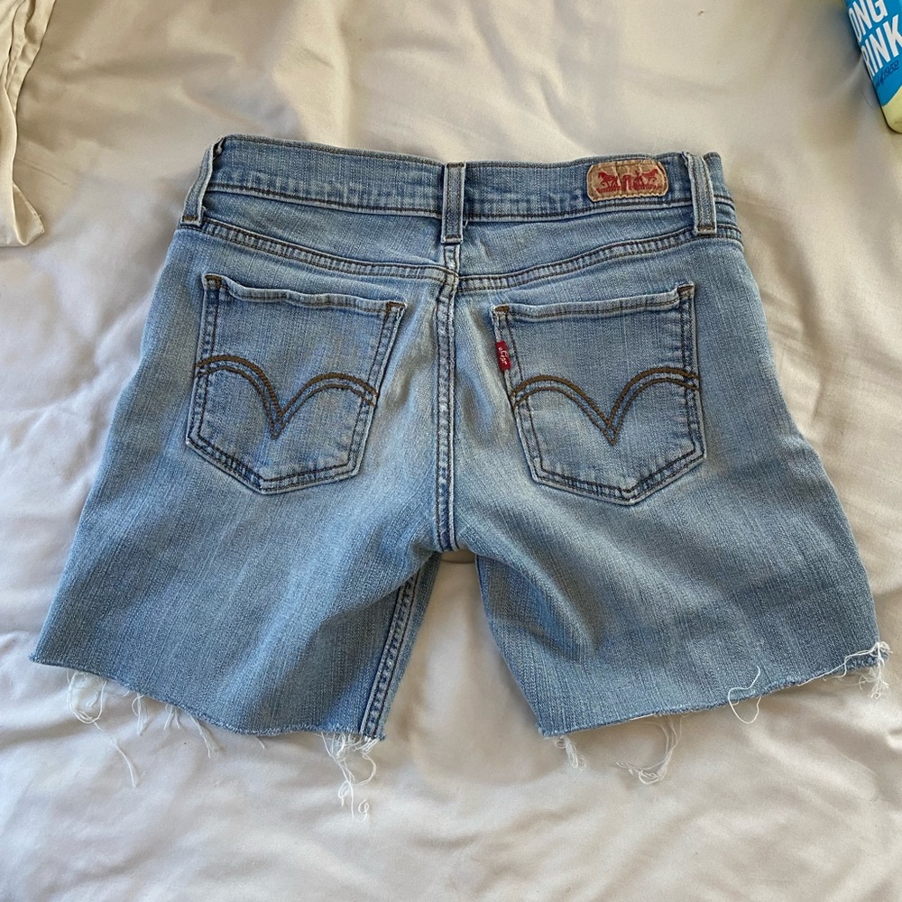low rise levi denim cut offs